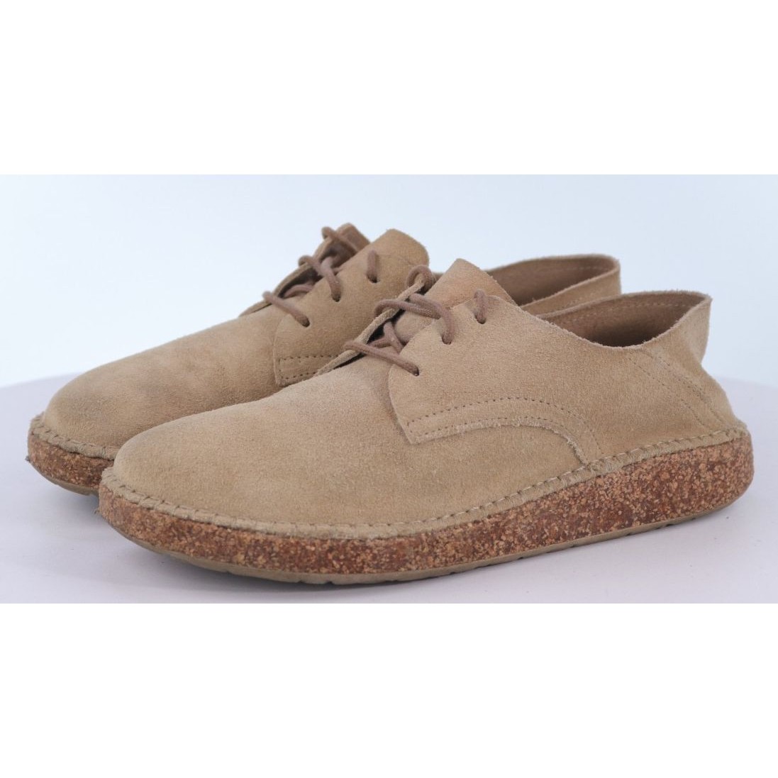 Birkenstock Gary Women's Oxfords Shoes Size Eu 37 Us 6 Ginger Suede Desert Tan